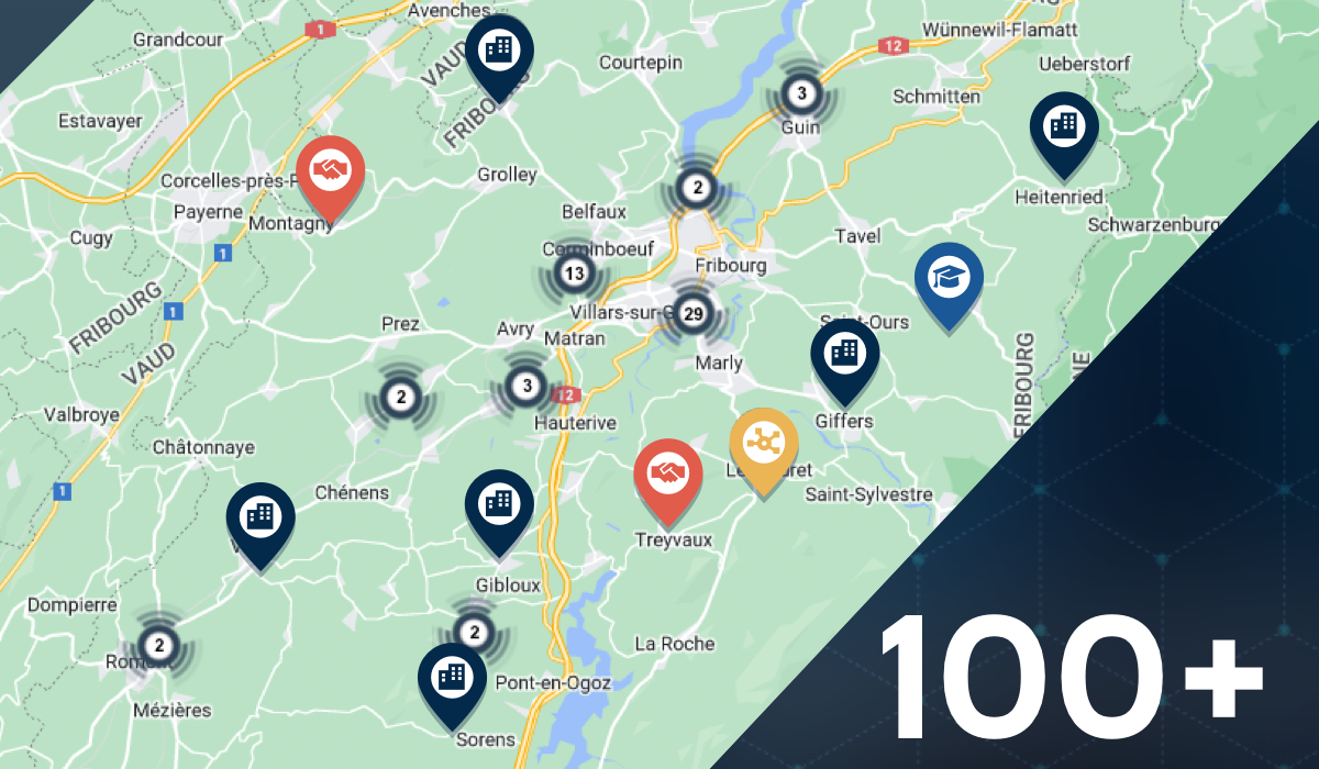 100+ membres carte